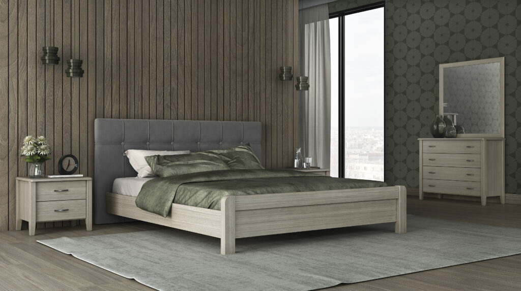 myluxurybed set 1055 γκρι σκουρο ολιβ