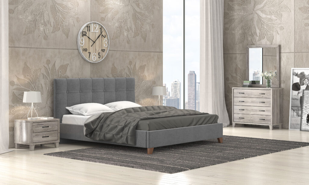 myluxurybed set 1062 γκρι σκουρο σταχτι