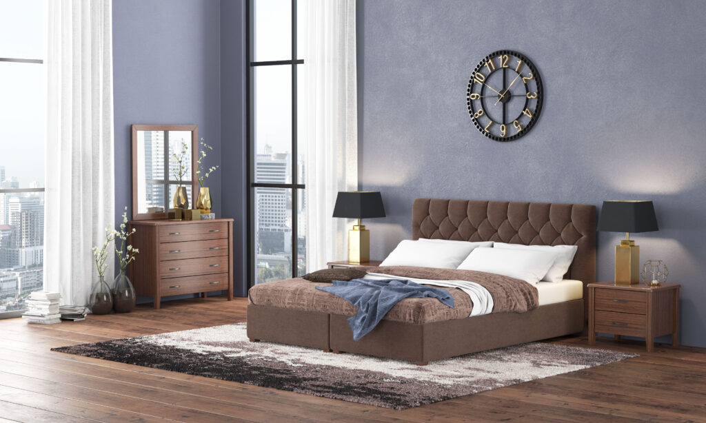 myluxurybed set 1067 καφε καρυδι