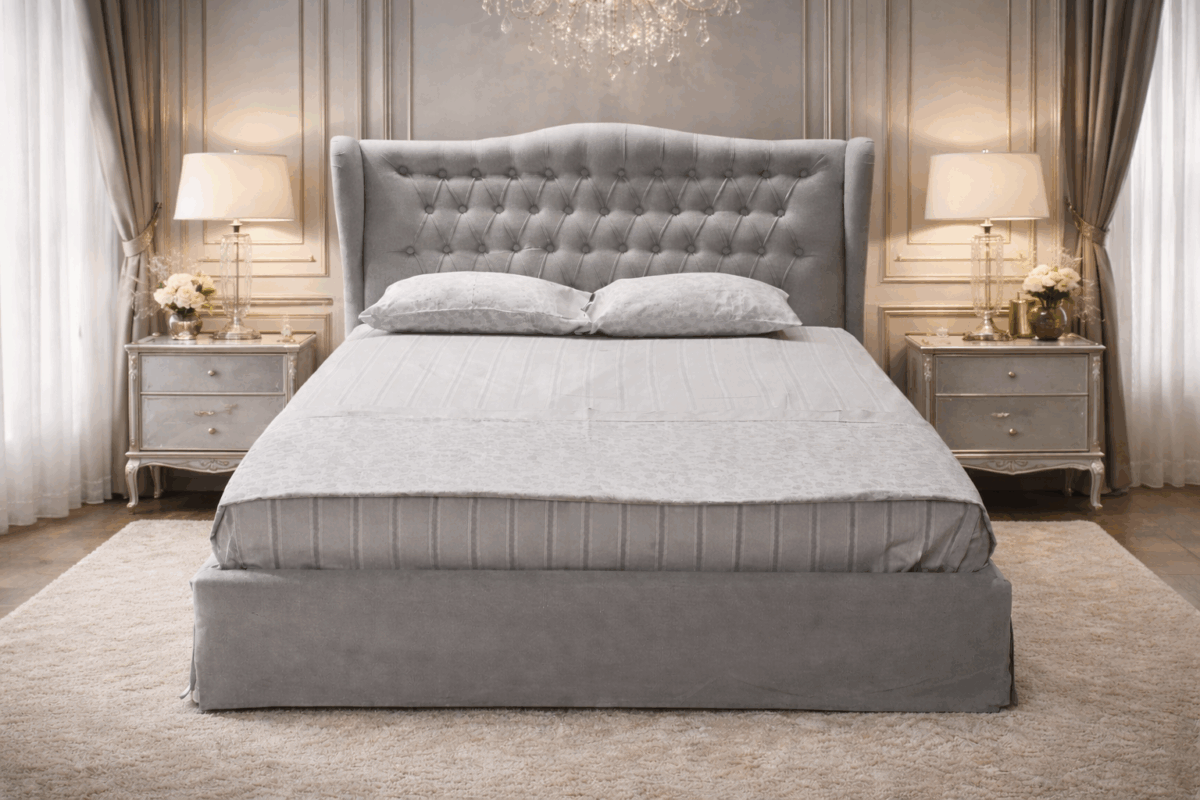 ΚΡΕΒΑΤΙ ΕΠΕΝΔΥΜΕΝΟ ΑΠΟ ΑΔΙΑΒΡΟΧΟ ΚΑΙ ΑΛΕΚΙΑΣΤΟ ΥΦΑΣΜΑ ΣΕ ΕΠΙΛΟΓΗ ΔΙΑΣΤΑΣΕΩΝ "VICTORIA" - Image 1