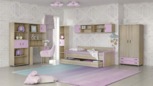 myluxurychildroom sofa bed set 1003 λαττε ροζ scaled