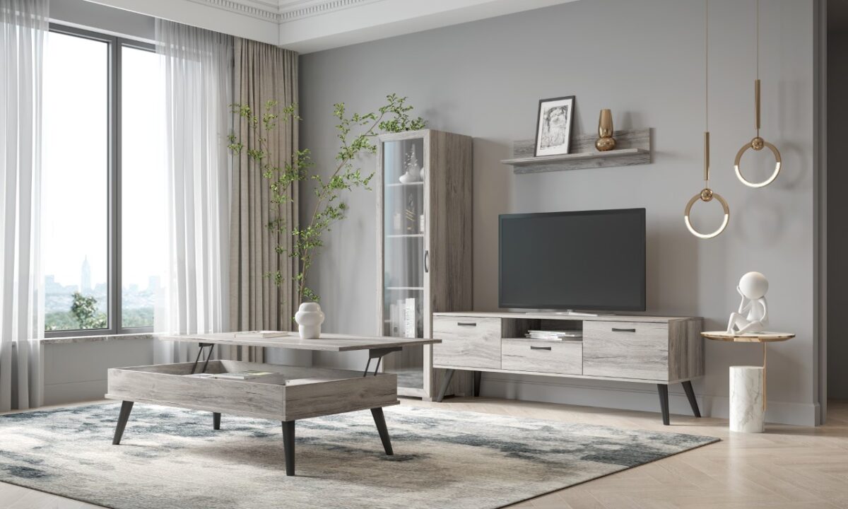 ΣΥΝΘΕΤΟ ΣΑΛΟΝΙΟΥ ΣΕΤ Νο1055 ΜΕ ΜΕΤΑΛΛΙΚΑ ΠΟΔΙΑ - Image 2