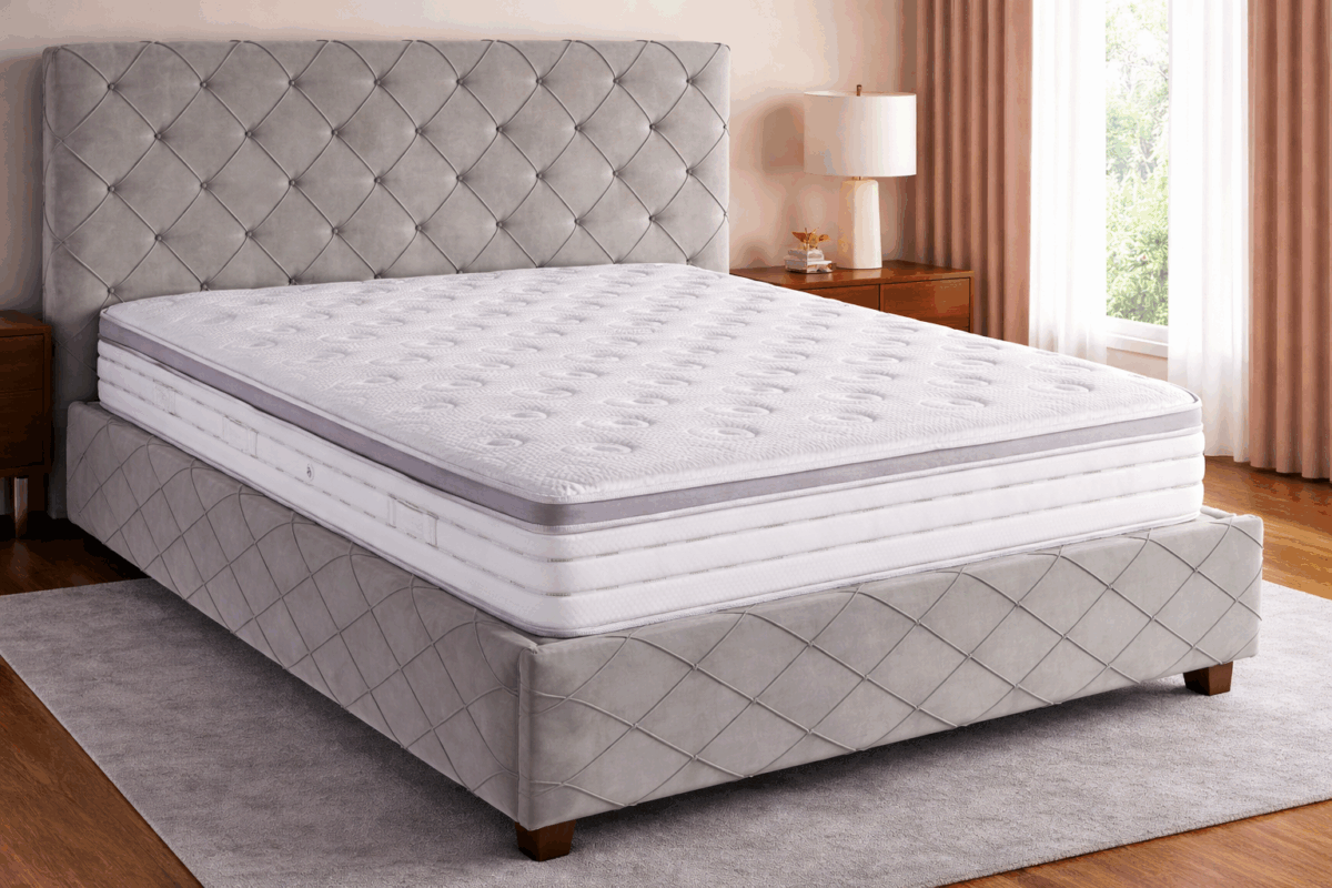 1280A+. ΚΡΕΒΑΤΙ ΕΠΕΝΔΥΜΕΝΟ ΑΠΟ ΑΔΙΑΒΡΟΧΟ ΚΑΙ ΑΛΕΚΙΑΣΤΟ ΥΦΑΣΜΑ "No1280" - Image 1