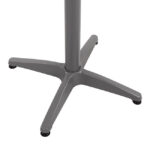 ΒΑΣΗ ΑΛΟΥΜΙΝΙΟΥ 4ΝΥΧΗ 66Χ66X69Υεκ. ΜΕ ΣΤΑΥΡΟ 45x45εκ. LH10.448.04 ΓΚΡΙ - Image 5