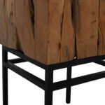 ΒΟΗΘΗΤΙΚΟ ΤΡΑΠΕΖΑΚΙ PIEN LH10.9353 ΑΠΟ ΜΑΣΙΦ ΞΥΛΟ ΤEAK ΦΥΣΙΚΟ 38X38X55Y ΕΚ. - Image 4