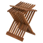 ΒΟΗΘΗΤΙΚΟ ΤΡΑΠΕΖΑΚΙ ΠΤΥΣΣΟΜΕΝΟ LH10.7896 ΤΕΑΚ ΣΕ ΦΥΣΙΚΟ ΧΡΩΜΑ 40x33x45Υ εκ. - Image 5