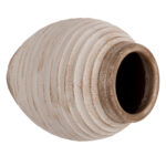 ΔΙΑΚΟΣΜΗΤΙΚΟ ΒΑΖΟ ΔΑΠΕΔΟΥ PYDNA LH10.7932 ΤΕΡΑΚΟΤΑ ΣΕ ANTIQUE ΛΕΥΚΟ ΜΠΕΖ ΧΡΩΜΑ Φ28x35Yεκ. - Image 4