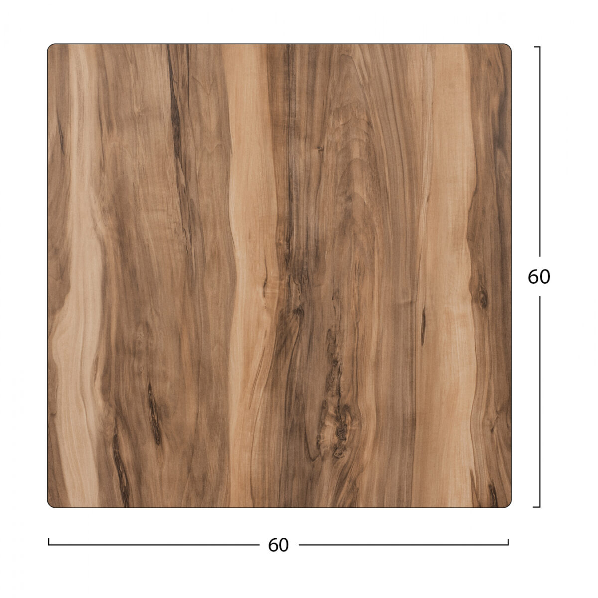 ΕΠΙΦΑΝΕΙΑ ΤΡΑΠΕΖΙΟΥ HPL LH10.5837.10 INDIAN SHESHAM 60x60 εκ. ΠΑΧΟΥΣ 12mm. - Image 2