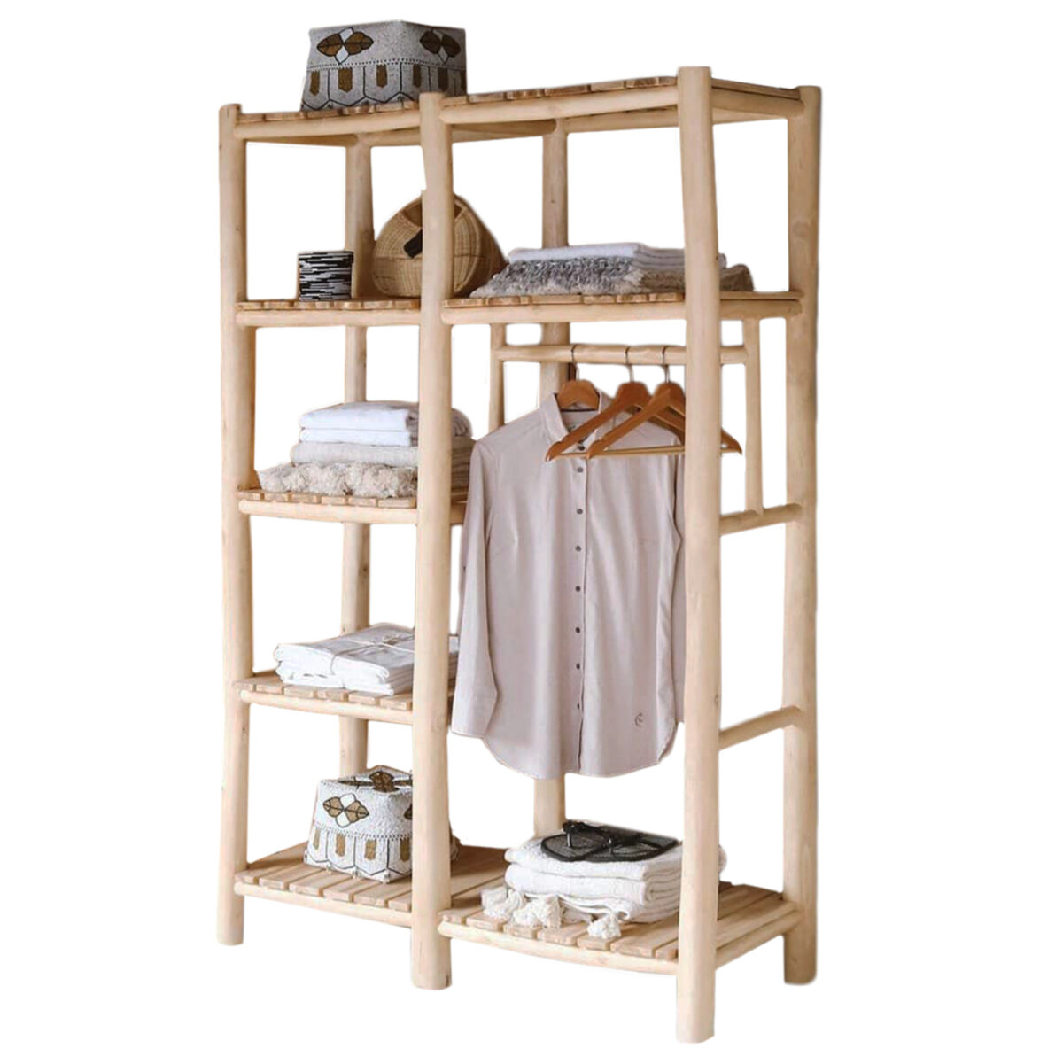 ΕΠΙΠΛΟ ΕΙΣΟΔΟΥ BALEN LH10.9550 ΞΥΛΟ ΤΕΑΚ ΣΕ ΦΥΣΙΚΟ ΧΡΩΜΑ 120x50x180Yεκ. - Image 1