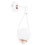 ΦΩΤΙΣΤΙΚΟ ΑΠΛΙΚΑ ΚΡΕΜΑΣΤΗ ΣΤΑΓΟΝΑ ΛΕΥΚΟ ΜΕ ΛΕΥΚΟ ΓΛΟΜΠΟ 22x20x43Yεκ.LH10.7640.03