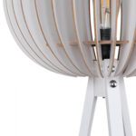 ΦΩΤΙΣΤΙΚΟ ΔΑΠΕΔΟΥ ΞΥΛΙΝΟ ΜΕ ΛΕΥΚΟ ΚΑΠΕΛΟ ΑΠΟ MDF LH10.7375.01 Φ36x145Υ εκ. - Image 3