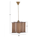 ΦΩΤΙΣΤΙΚΟ ΟΡΟΦΗΣ ΕΣΩΤΕΡΙΚΟΥ ΧΩΡΟΥ LH10.7485.02 ΣΕ ΦΥΣΙΚΟ ΧΡΩΜΑ 30x30x71Υεκ. - Image 2