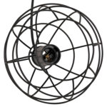 ΦΩΤΙΣΤΙΚΟ ΟΡΟΦΗΣ ΚΡΕΜΑΣΤΟ LH10.4037 ΣΦΑΙΡΙΚΟ ΜΑΥΡΟ ΜΕΤΑΛΛΙΚΟ Φ16x124Υεκ. - Image 5