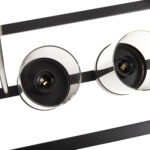 ΦΩΤΙΣΤΙΚΟ ΟΡΟΦΗΣ ΚΡΕΜΑΣΤΟ LH10.4082 ΜΑΥΡΟ ΜΕΤΑΛΛΟ ΚΑΙ ΓΥΑΛΙ 80x25x23,5-85Yεκ. - Image 5