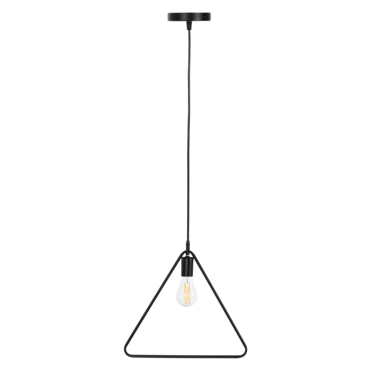 ΦΩΤΙΣΤΙΚΟ ΟΡΟΦΗΣ ΚΡΕΜΑΣΤΟ LH10.4096 ΜΑΥΡΟ ΜΕΤΑΛΛΙΚΟ ΤΡΙΓΩΝΟ 38x132Υεκ. - Image 1