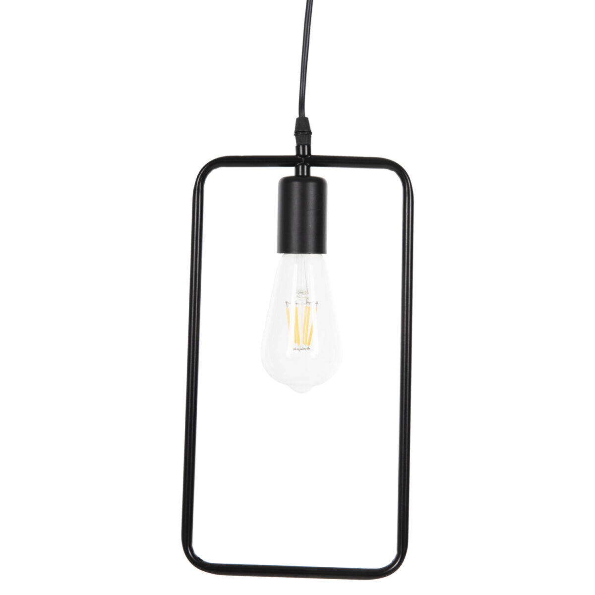 ΦΩΤΙΣΤΙΚΟ ΟΡΟΦΗΣ ΚΡΕΜΑΣΤΟ LH10.4097 ΜΑΥΡΟ ΜΕΤΑΛΛΙΚΟ ΟΡΘΟΓΩΝΙΟ 17,5x133Υεκ. - Image 3