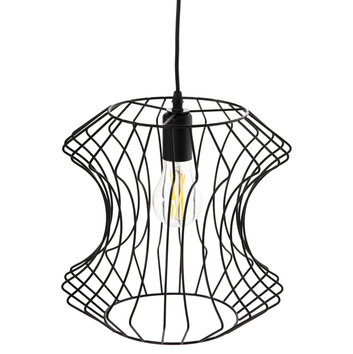 ΦΩΤΙΣΤΙΚΟ ΟΡΟΦΗΣ ΚΡΕΜΑΣΤΟ LH10.4112 ΜΑΥΡΟ ΜΕΤΑΛΛΟ Φ30x126Υεκ - Image 3