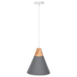 ΦΩΤΙΣΤΙΚΟ ΟΡΟΦΗΣ ΚΡΕΜΑΣΤΟ LH10.4150 ΓΚΡΙ ΜΕΤΑΛΛΙΚΟ ΚΑΠΕΛΟ Φ21,5x115Υ εκ.