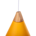 ΦΩΤΙΣΤΙΚΟ ΟΡΟΦΗΣ ΚΡΕΜΑΣΤΟ LH10.4151 ΚΙΤΡΙΝΟ ΜΕΤΑΛΛΙΚΟ ΚΑΠΕΛΟ Φ21,5x115Υ εκ. - Image 4