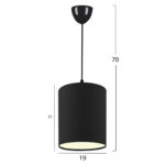 ΦΩΤΙΣΤΙΚΟ ΟΡΟΦΗΣ ΜΑΥΡΟ LH10.7623.02 - Image 2