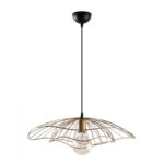 ΦΩΤΙΣΤΙΚΟ ΟΡΟΦΗΣ ΜΕΤΑΛΛΙΚΟ ΚΡΕΜΑΣΤΟ ΧΡΥΣΟ ΟΞΥΝΤΕ LH10.7229.04 Φ50x111 εκ. - Image 4