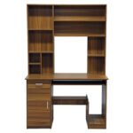 ΓΡΑΦΕΙΟ ΜΕ ΒΙΒΛΙΟΘΗΚΗ-ΡΑΦΙΕΡΑ STATUS ΚΑΡΥΔΙ LH10.2032.04 120x55x182 εκ. - Image 3