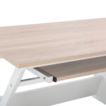 ΓΡΑΦΕΙΟ VITINO LH10.2130.01 ΜΕΛΑΜΙΝΗ-ΜΕΤΑΛΛΟ ΣΕ SONAMA-ΛΕΥΚΟ 120X60X76εκ. - Image 5