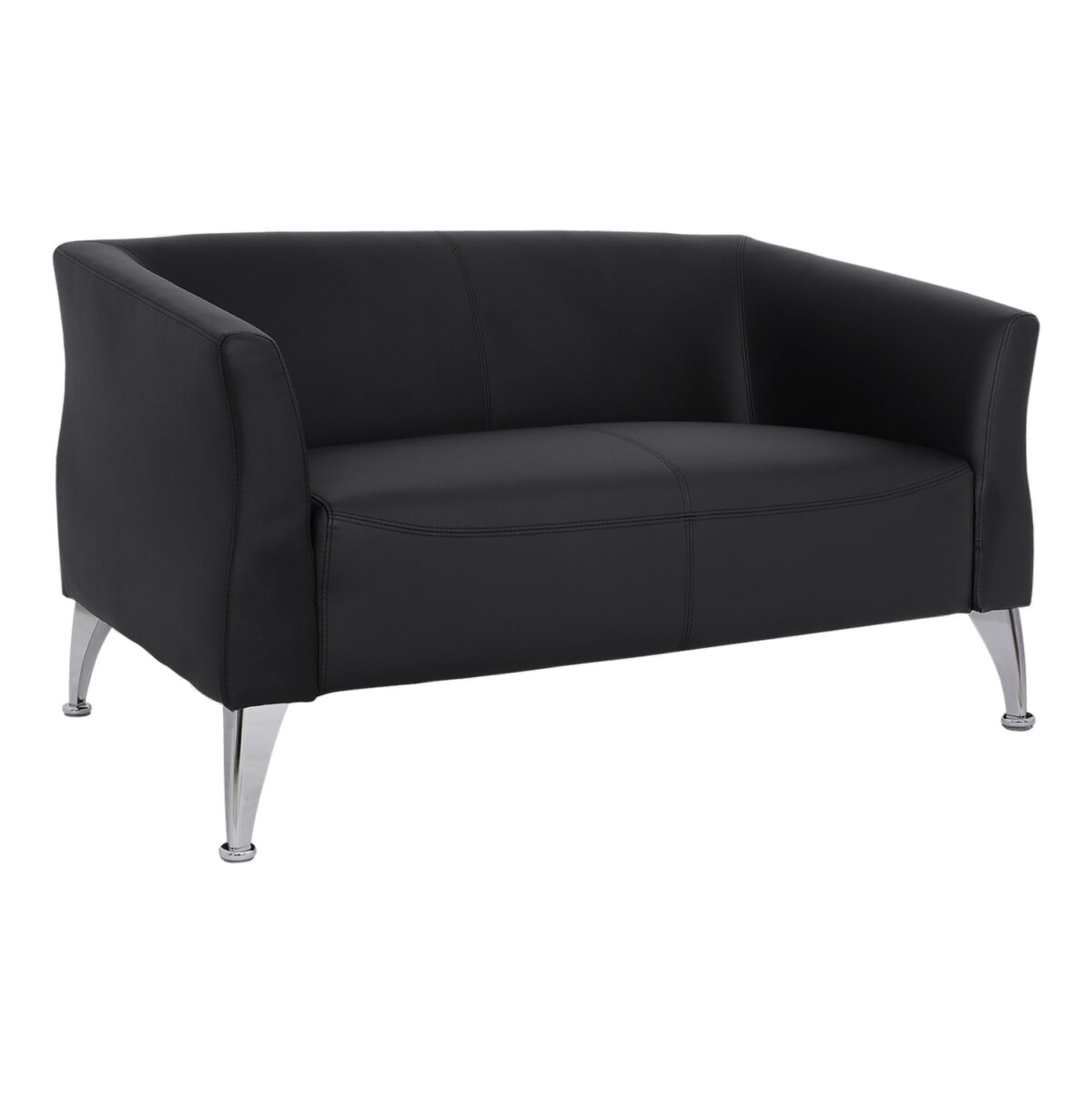 ΚΑΝΑΠΕΣ 2ΘΕΣΙΟΣ KIANA LH10.3122.21 ΜΕ ΜΑΥΡΟ PU 130x75x71 εκ. - Image 1