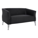 ΚΑΝΑΠΕΣ 2ΘΕΣΙΟΣ KIANA LH10.3122.21 ΜΕ ΜΑΥΡΟ PU 130x75x71 εκ.