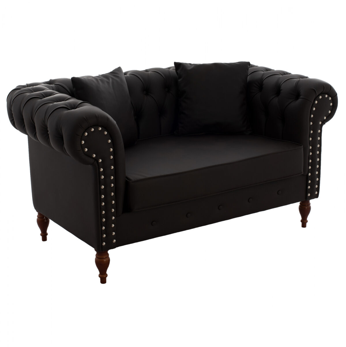 ΚΑΝΑΠΕΣ 2ΘΕΣΙΟΣ Τ. CHESTERFIELD CIELLE ΣΕ ΧΡΩΜΑ ΚΑΦΕ LH10.3184.03 152x85x80 εκ. - Image 1