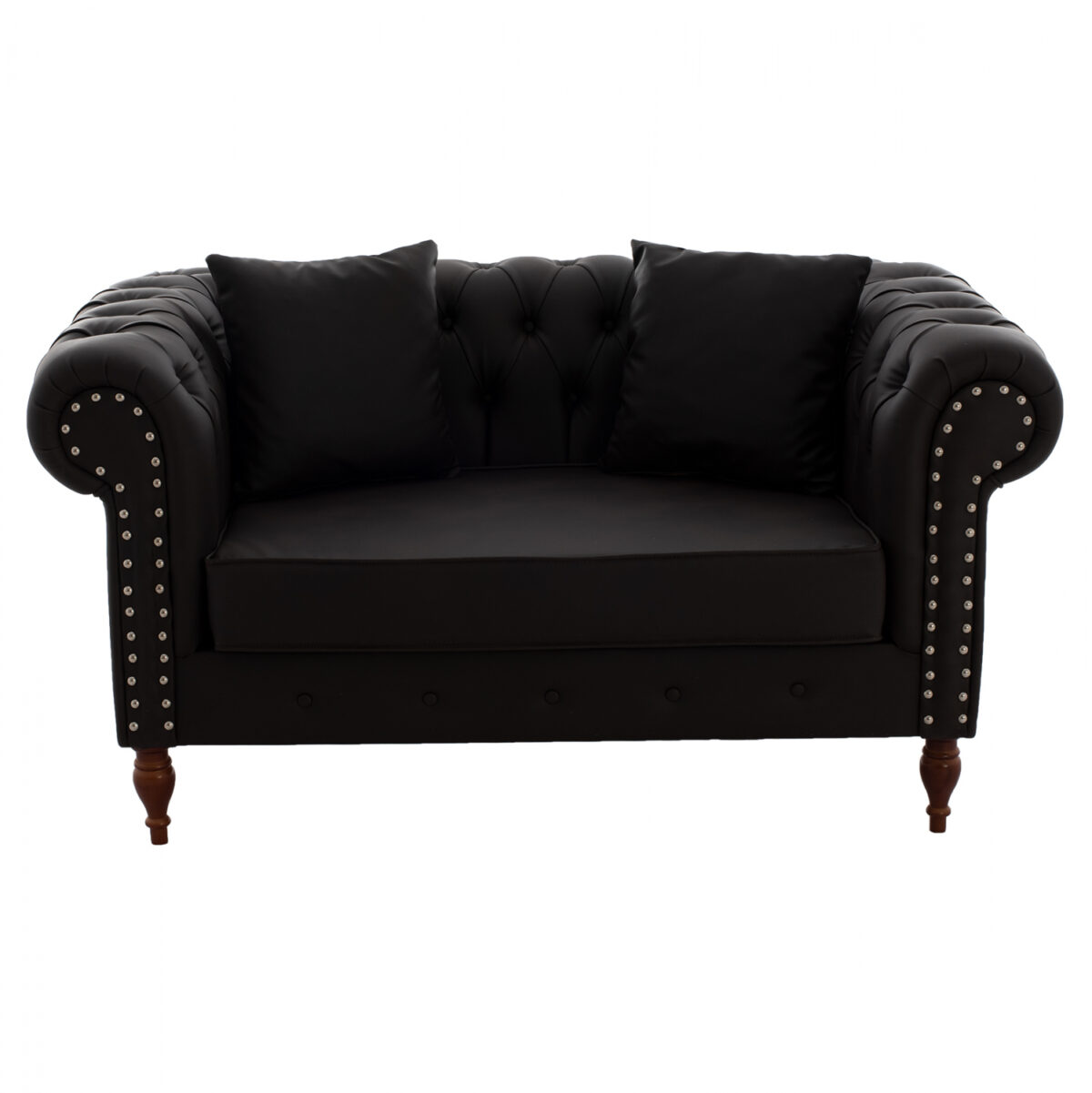 ΚΑΝΑΠΕΣ 2ΘΕΣΙΟΣ Τ. CHESTERFIELD CIELLE ΣΕ ΧΡΩΜΑ ΚΑΦΕ LH10.3184.03 152x85x80 εκ. - Image 3