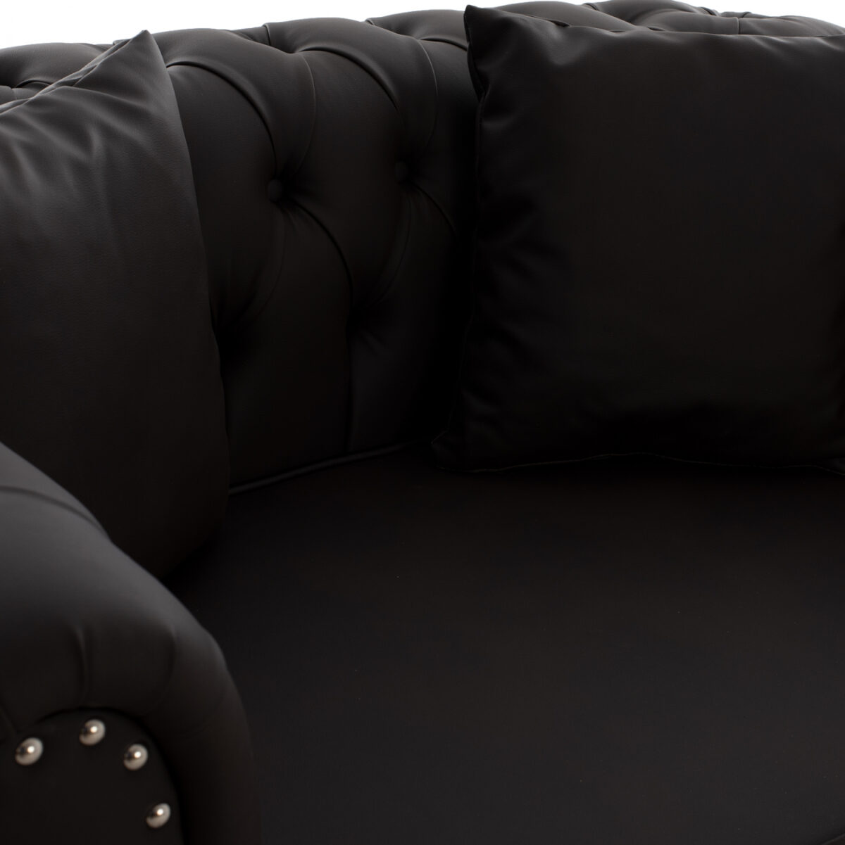 ΚΑΝΑΠΕΣ 2ΘΕΣΙΟΣ Τ. CHESTERFIELD CIELLE ΣΕ ΧΡΩΜΑ ΚΑΦΕ LH10.3184.03 152x85x80 εκ. - Image 5
