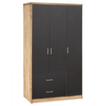ΝΤΟΥΛΑΠΑ 3ΦΥΛΛΗ ME 2 ΣΥΡΤΑΡΙΑ CAESAR LH10.340.04 SONAMA ΜΕ ΓΚΡΙ 89x42,5Χ181εκ.