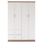 ΝΤΟΥΛΑΠΑ 4ΦΥΛΛΗ ME 2 ΣΥΡΤΑΡΙΑ BLAKELY LH10.339.06 SONAMA ΛΕΥΚΗ 120Χ42,5Χ180,5 εκ. - Image 4