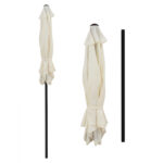 ΟΜΠΡΕΛΑ ΑΛΟΥΜΙΝΙΟΥ Φ250x236 εκ.ΜΕ 6 ΑΚΤΙΝΕΣ KACEN LH10.6030.02 ΕΚΡΟΥ ΓΚΡΙ - Image 4