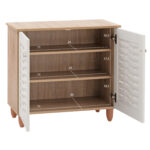 ΠΑΠΟΥΤΣΟΘΗΚΗ-ΝΤΟΥΛΑΠΙ ΞΥΛΙΝΗ LH10.2208.06 SONAMΑ ΛΕΥΚΗ 77Χ34Χ67,5 εκ. - Image 3