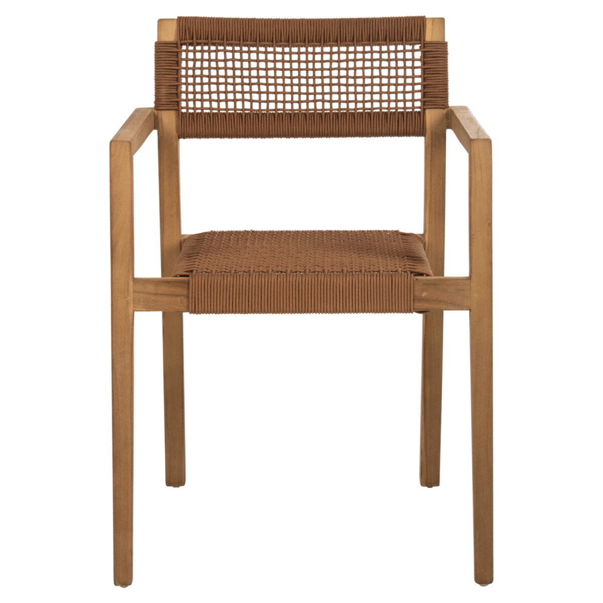 ΠΟΛΥΘΡΟΝΑ CHARLOTTE LH10.9637.01 ΞΥΛΟ TEAK ΦΥΣΙΚΟ & ΚΑΦΕ ΣΧΟΙΝΙ 59x54x83Y εκ. - Image 3