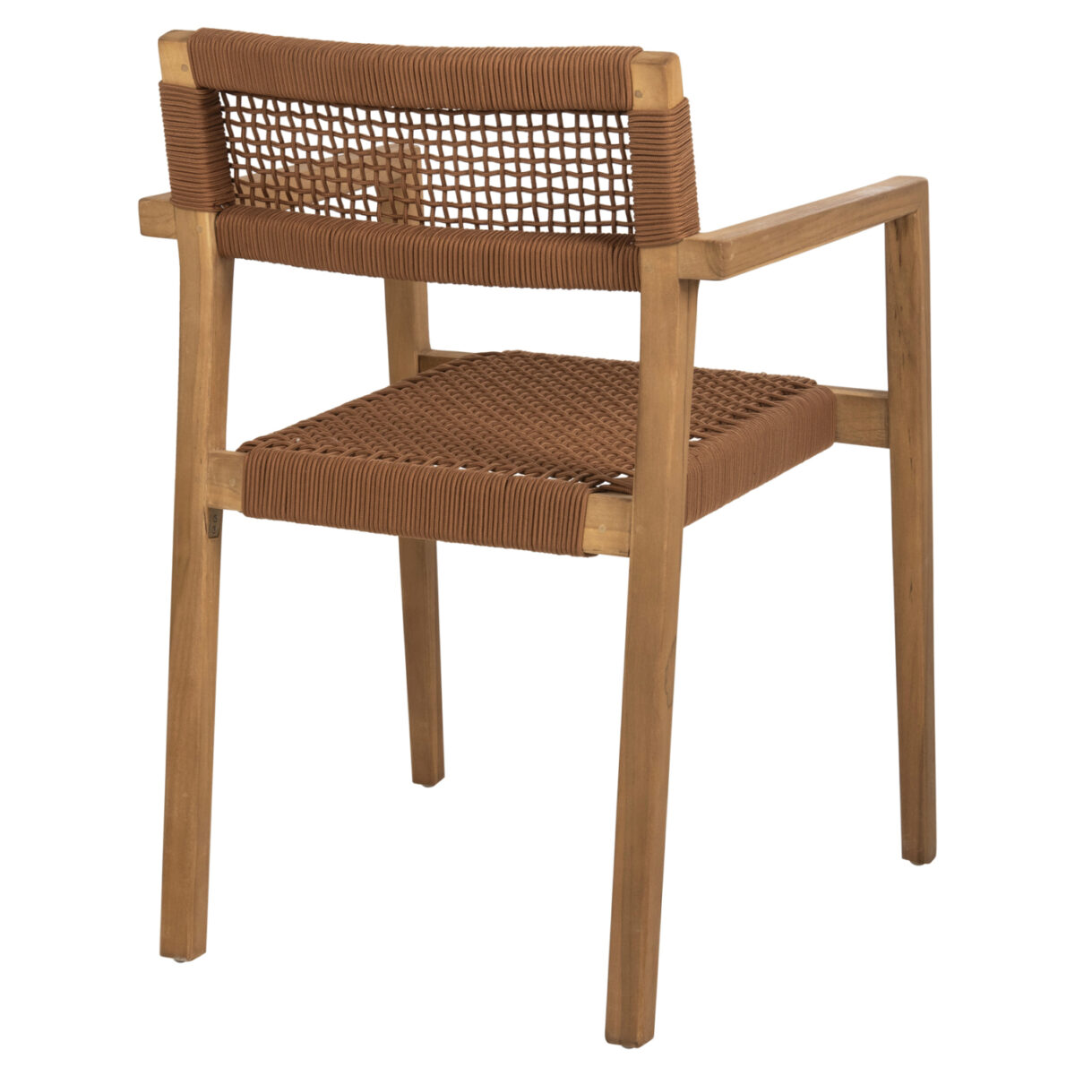 ΠΟΛΥΘΡΟΝΑ CHARLOTTE LH10.9637.01 ΞΥΛΟ TEAK ΦΥΣΙΚΟ & ΚΑΦΕ ΣΧΟΙΝΙ 59x54x83Y εκ. - Image 5