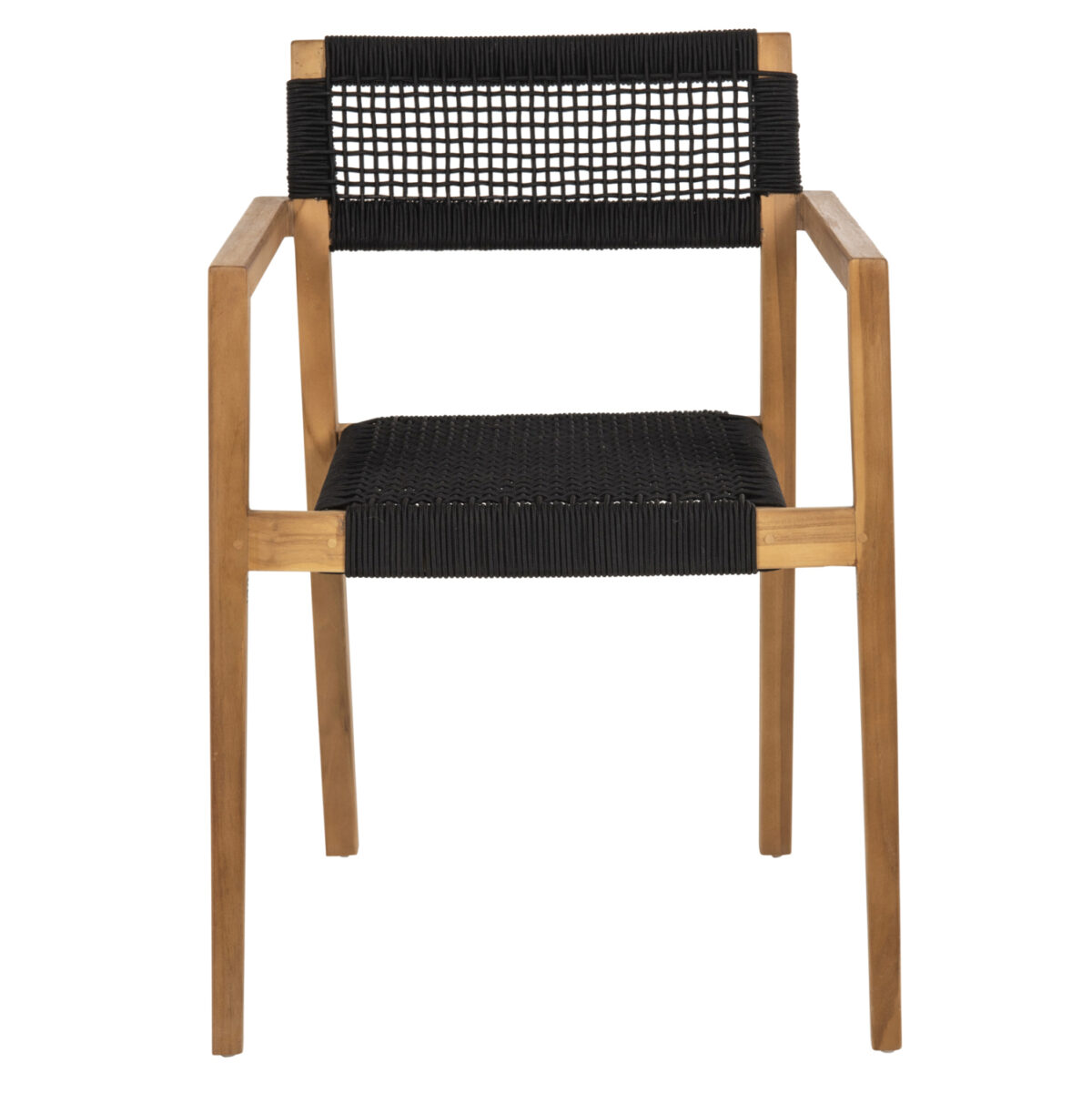 ΠΟΛΥΘΡΟΝΑ CHARLOTTE LH10.9637.02 ΞΥΛΟ TEAK ΦΥΣΙΚΟ & ΜΑΥΡΟ ΣΧΟΙΝΙ 59x54x83Y εκ. - Image 3