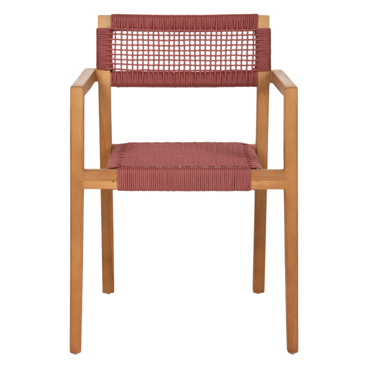 ΠΟΛΥΘΡΟΝΑ CHARLOTTE LH10.9637.06 ΞΥΛΟ TEAK ΦΥΣΙΚΟ & ΡΟΖ ΣΧΟΙΝΙ 59x54x83Y εκ. - Image 3