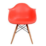 ΠΟΛΥΘΡΟΝΑ ΜΕ ΞΥΛΙΝΑ ΠΟΔΙΑ & ΚΑΘΙΣΜΑ ΚΟΚΚΙΝΟ MIRTO LH10.005.04 64x60x81 εκ. - Image 3