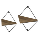 ΣΕΤ ΡΑΦΙΑ ΤΟΙΧΟΥ EVERLEIGH LH10.8951.11 ΜΕΤΑΛΛΟ ΜΑΥΡΟ-ΜΕΛΑΜΙΝΗ ΦΥΣΙΚΟ 22x13x30Υεκ. - Image 4