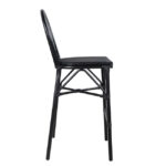 ΣΚΑΜΠΟ ΑΛΟΥΜΙΝΙΟΥ AZARIA LH10.5060 BAMBOO LOOK ΜΑΥΡΟ ΜΕ TEXTLINE 44x52x115Υεκ. - Image 3