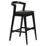 ΣΚΑΜΠΟ ΜΠΑΡ NAMI LH10.9952.02 RUBBERWOOD & PU-ΜΑΥΡΟ 47,5x59x102,5Υεκ.