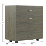 ΣΥΡΤΑΡΙΕΡΑ ΜΕΛΑΜΙΝΗΣ THORG ME 4 ΣΥΡΤΑΡΙΑ DARK OLIVE LH10.8996.05 80x40x83Υεκ. - Image 2