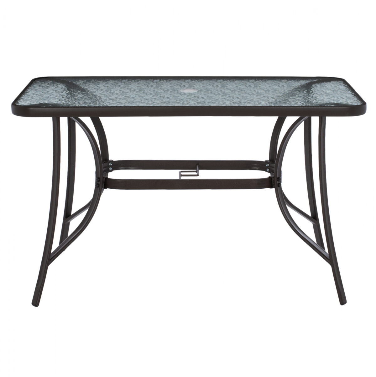 ΤΡΑΠΕΖΙ BRAVO ΜΕΤΑΛΛΙΚΟ ΚΑΦΕ ΓΥΑΛ.ΕΠΙΦΑΝΕΙΑ ΜΕ ΤΡΥΠΑ ΟΜΠΡΕΛΑΣ 120Χ70Χ72Υεκ.LH10.5021.12 - Image 4