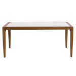 ΤΡΑΠΕΖΙ MEIR ΣΑΛΟΝΙΟΥ ΑΛΟΥΜΙΝΙΟΥ BAMBOO LOOK ΜΕ ΓΥΑΛΙ 100Χ58Χ46 LH10.5551.01 - Image 3