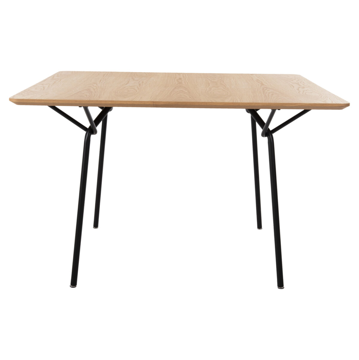 ΤΡΑΠΕΖΙ ΤΡΑΠΕΖΑΡΙΑΣ TRENK LH10.9614.01 MDF ΜΕ ΚΑΠΛΑΜΑ ΔΡΥΟΣ ΦΥΣΙΚΟ-ΜΑΥΡΟ ΜΕΤΑΛΛΟ 120x120x75Υεκ. - Image 3