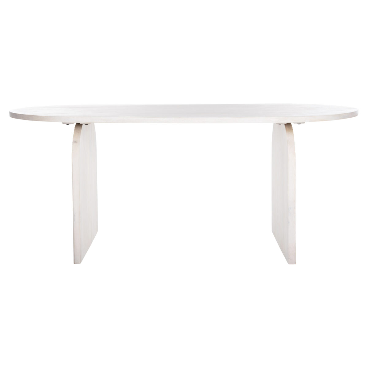 ΤΡΑΠΕΖΙ ΤΡΑΠΕΖΑΡΙΑΣ ΟΒΑΛ ΗΟΝΚΥ LH10.9690 ΜΑΣΙΦ ΞΥΛΟ MANGO ΣΕ ΛΕΥΚΟ 180,5x90,5x76Υεκ. - Image 4