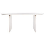 ΤΡΑΠΕΖΙ ΤΡΑΠΕΖΑΡΙΑΣ ΟΒΑΛ ΗΟΝΚΥ LH10.9690 ΜΑΣΙΦ ΞΥΛΟ MANGO ΣΕ ΛΕΥΚΟ 180,5x90,5x76Υεκ. - Image 4